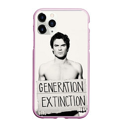 Чехол iPhone 11 Pro матовый Generation Extinction, цвет: 3D-розовый