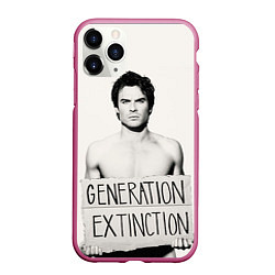 Чехол iPhone 11 Pro матовый Generation Extinction, цвет: 3D-малиновый