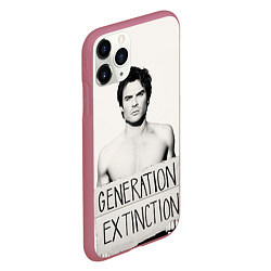 Чехол iPhone 11 Pro матовый Generation Extinction, цвет: 3D-малиновый — фото 2