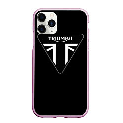 Чехол iPhone 11 Pro матовый Triumph 4, цвет: 3D-розовый