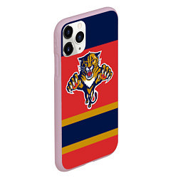 Чехол iPhone 11 Pro матовый Florida Panthers, цвет: 3D-розовый — фото 2