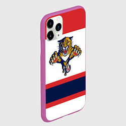 Чехол iPhone 11 Pro матовый Florida Panthers, цвет: 3D-фиолетовый — фото 2