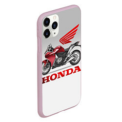 Чехол iPhone 11 Pro матовый Honda 2, цвет: 3D-розовый — фото 2