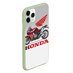 Чехол iPhone 11 Pro матовый Honda 2, цвет: 3D-салатовый — фото 2