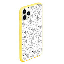 Чехол iPhone 11 Pro матовый I Know That Feel Bro, цвет: 3D-желтый — фото 2