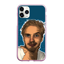 Чехол iPhone 11 Pro матовый Pew die pie, цвет: 3D-розовый