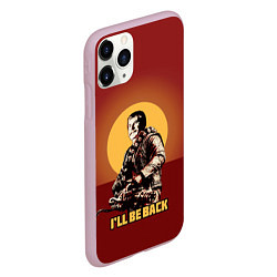 Чехол iPhone 11 Pro матовый Stalin: Ill Be Back, цвет: 3D-розовый — фото 2