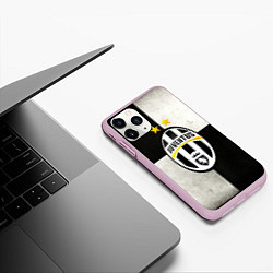 Чехол iPhone 11 Pro матовый Juventus FC, цвет: 3D-розовый — фото 2