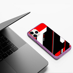 Чехол iPhone 11 Pro матовый CS:GO Cyrex Style, цвет: 3D-фиолетовый — фото 2