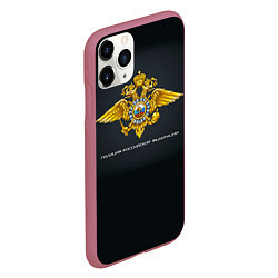 Чехол iPhone 11 Pro матовый Полиция Российской Федерации, цвет: 3D-малиновый — фото 2