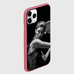 Чехол iPhone 11 Pro матовый Ответный удар, цвет: 3D-малиновый — фото 2