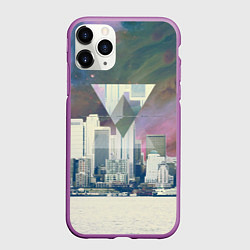 Чехол iPhone 11 Pro матовый Хипстер, цвет: 3D-фиолетовый