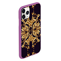 Чехол iPhone 11 Pro матовый Style, цвет: 3D-фиолетовый — фото 2