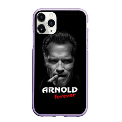 Чехол iPhone 11 Pro матовый Arnold forever, цвет: 3D-светло-сиреневый