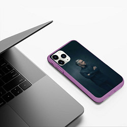 Чехол iPhone 11 Pro матовый Доктор в рубашке, цвет: 3D-фиолетовый — фото 2
