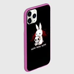 Чехол iPhone 11 Pro матовый Череп, цвет: 3D-фиолетовый — фото 2