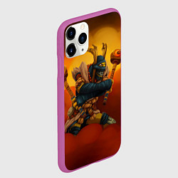 Чехол iPhone 11 Pro матовый Шадоу Шаман, цвет: 3D-фиолетовый — фото 2