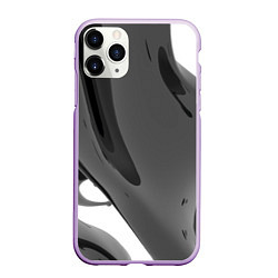 Чехол iPhone 11 Pro матовый Краска, цвет: 3D-сиреневый