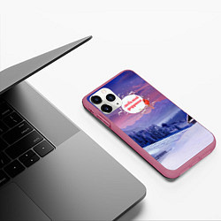 Чехол iPhone 11 Pro матовый Лучшему дедушке, цвет: 3D-малиновый — фото 2