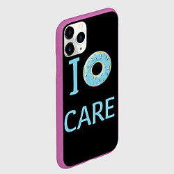 Чехол iPhone 11 Pro матовый I Donut care, цвет: 3D-фиолетовый — фото 2