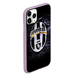 Чехол iPhone 11 Pro матовый Juventus: shadows, цвет: 3D-сиреневый — фото 2