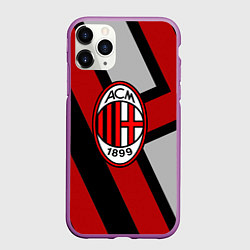 Чехол iPhone 11 Pro матовый Milan FC 1899, цвет: 3D-фиолетовый