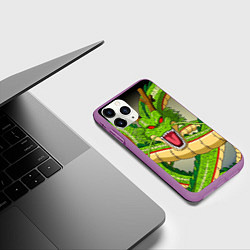Чехол iPhone 11 Pro матовый Dragon Ball, цвет: 3D-фиолетовый — фото 2