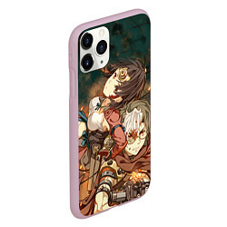 Чехол iPhone 11 Pro матовый Воин крепости, цвет: 3D-розовый — фото 2