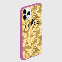 Чехол iPhone 11 Pro матовый CS GO: Dust, цвет: 3D-фиолетовый — фото 2