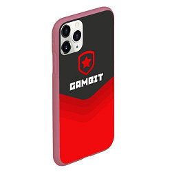 Чехол iPhone 11 Pro матовый Gambit Gaming Uniform, цвет: 3D-малиновый — фото 2