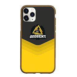 Чехол iPhone 11 Pro матовый Godsent Uniform, цвет: 3D-коричневый