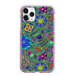 Чехол iPhone 11 Pro матовый Pat38, цвет: 3D-розовый