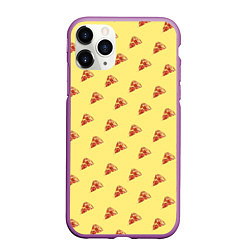 Чехол iPhone 11 Pro матовый Рай пиццы, цвет: 3D-фиолетовый