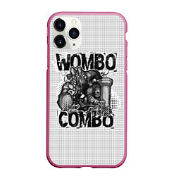 Чехол iPhone 11 Pro матовый Combo Wombo, цвет: 3D-малиновый