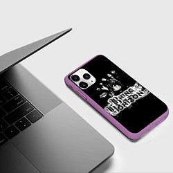 Чехол iPhone 11 Pro матовый Bring Me The Horizon, цвет: 3D-фиолетовый — фото 2