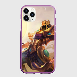 Чехол iPhone 11 Pro матовый Sun, цвет: 3D-фиолетовый