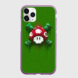 Чехол iPhone 11 Pro матовый Mushroom is Dead, цвет: 3D-фиолетовый