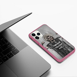 Чехол iPhone 11 Pro матовый Нурмагомедов Хабиб, цвет: 3D-малиновый — фото 2