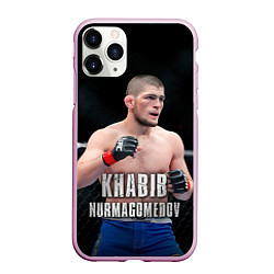 Чехол iPhone 11 Pro матовый Хабиб Нурмагомедов, цвет: 3D-розовый