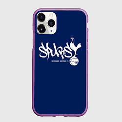 Чехол iPhone 11 Pro матовый Spurs, цвет: 3D-фиолетовый