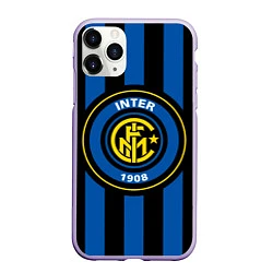 Чехол iPhone 11 Pro матовый Inter FC 1908, цвет: 3D-светло-сиреневый