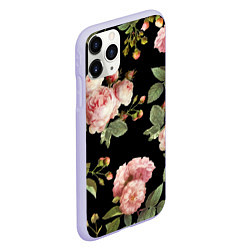 Чехол iPhone 11 Pro матовый TOP Roses, цвет: 3D-светло-сиреневый — фото 2