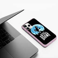 Чехол iPhone 11 Pro матовый Bender Metal Giant, цвет: 3D-розовый — фото 2