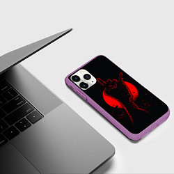 Чехол iPhone 11 Pro матовый Zombie Rock, цвет: 3D-фиолетовый — фото 2
