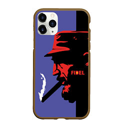 Чехол iPhone 11 Pro матовый Fidel, цвет: 3D-коричневый