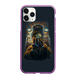 Чехол iPhone 11 Pro матовый Baker Street 221B, цвет: 3D-фиолетовый