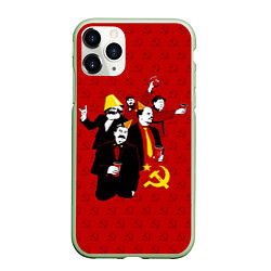 Чехол iPhone 11 Pro матовый Communist Party, цвет: 3D-салатовый