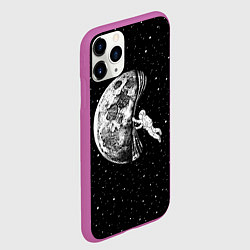 Чехол iPhone 11 Pro матовый Начало ночи, цвет: 3D-фиолетовый — фото 2