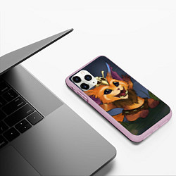 Чехол iPhone 11 Pro матовый Гнар, цвет: 3D-розовый — фото 2