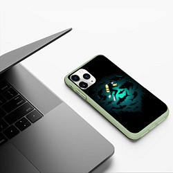 Чехол iPhone 11 Pro матовый Подводный мир, цвет: 3D-салатовый — фото 2